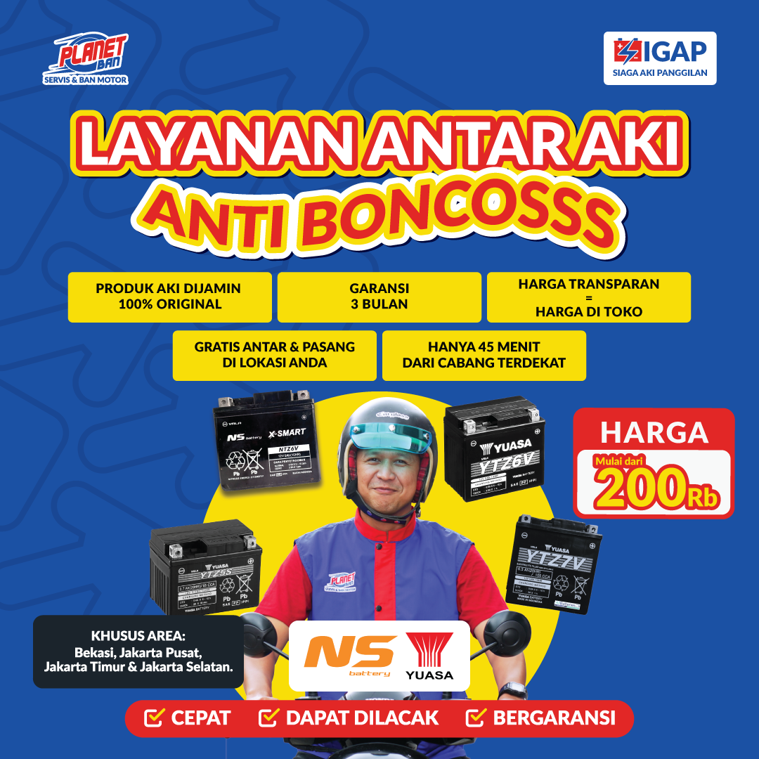 Mau Ganti Aki Motor Tapi 'Mager'? Pakai SIGAP Aja!