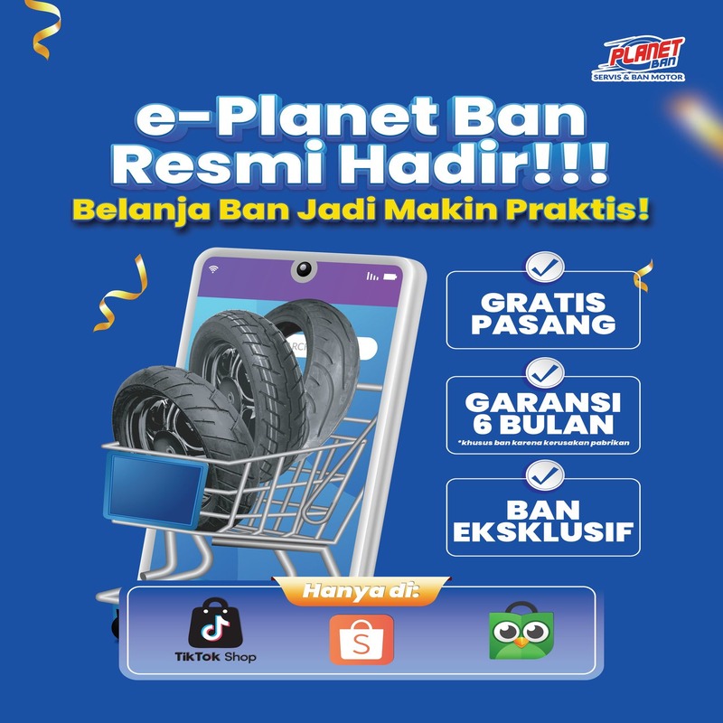 e-Planet Ban Resmi Hadir untuk Belanja Online di Shopee, Tokopedia, dan TikTok Shop