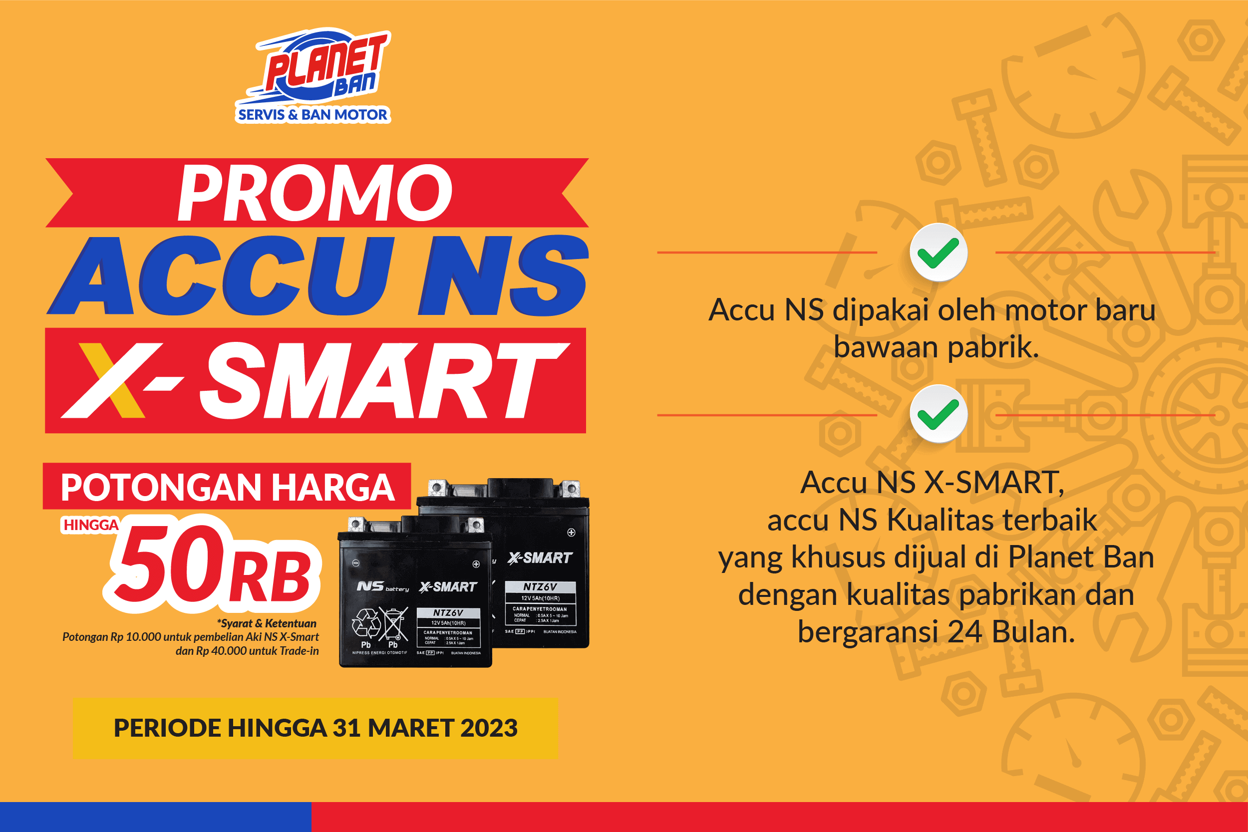 Beli Aki X-Smart di Planet Ban dengan Harga Hemat