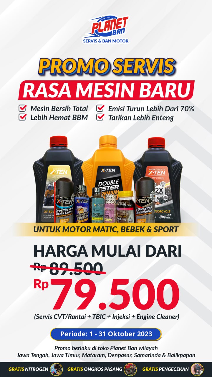 Promo Servis Rasa Mesin Baru cuma Rp 79500