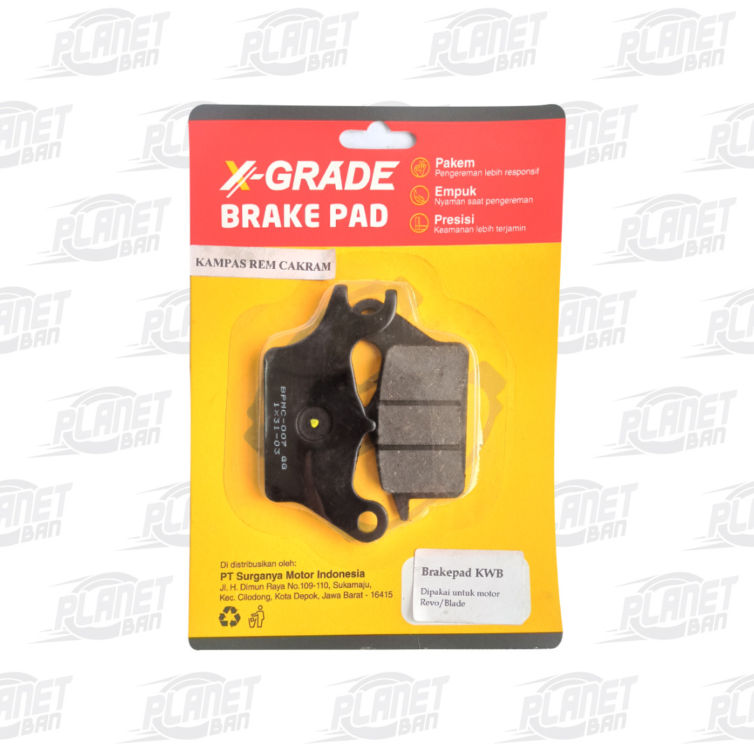 X-GRADE BRAKEPAD (KAMPAS REM DEPAN/CAKRAM) PCX CBS REAR (KRE)