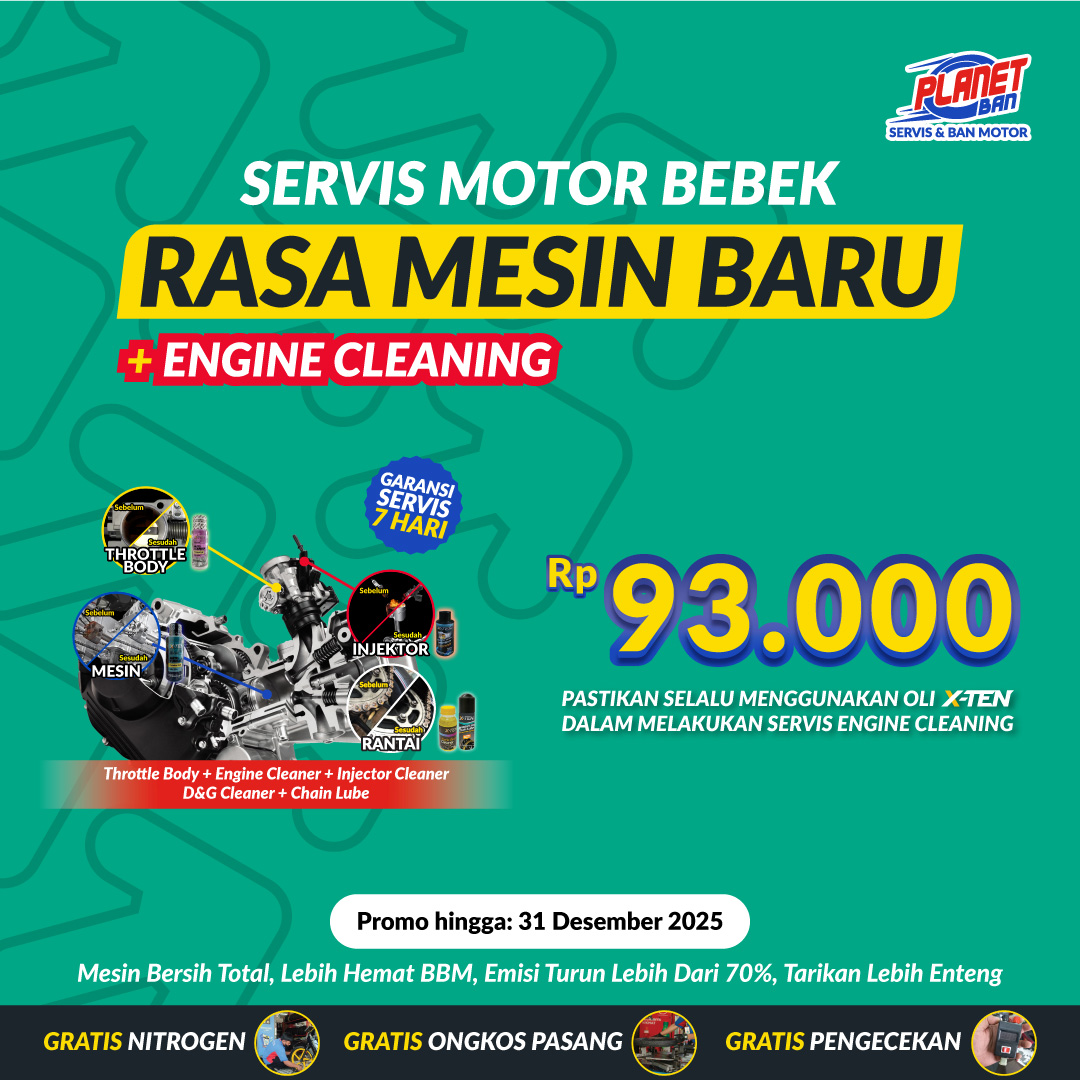 Servis Rasa Mesin Baru Motor Bebek