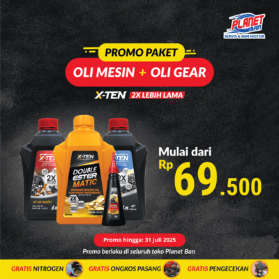 Promo Paket Oli Mesin + Oli Gear