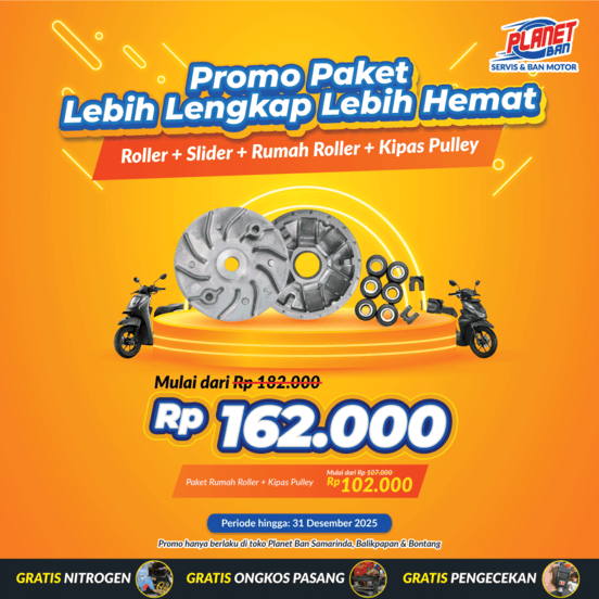 PAKET HEMAT ROLLER + SLIDER + PULLEY