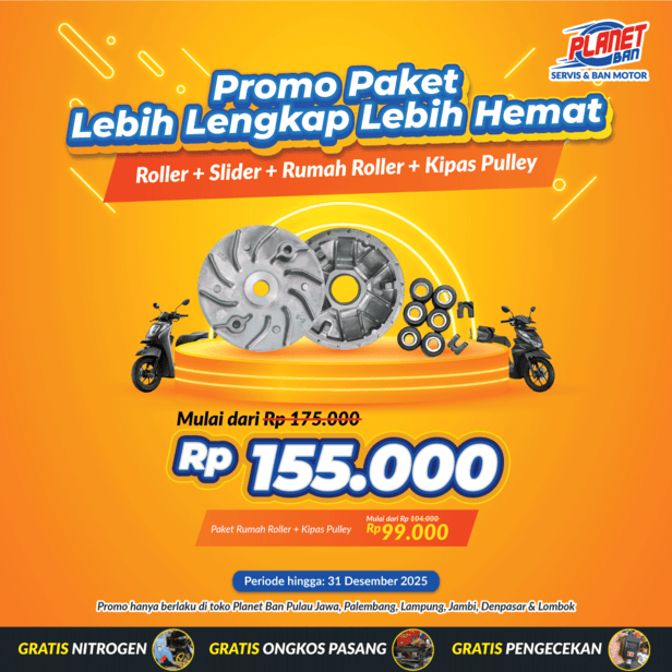 PAKET HEMAT ROLLER + SLIDER + PULLEY