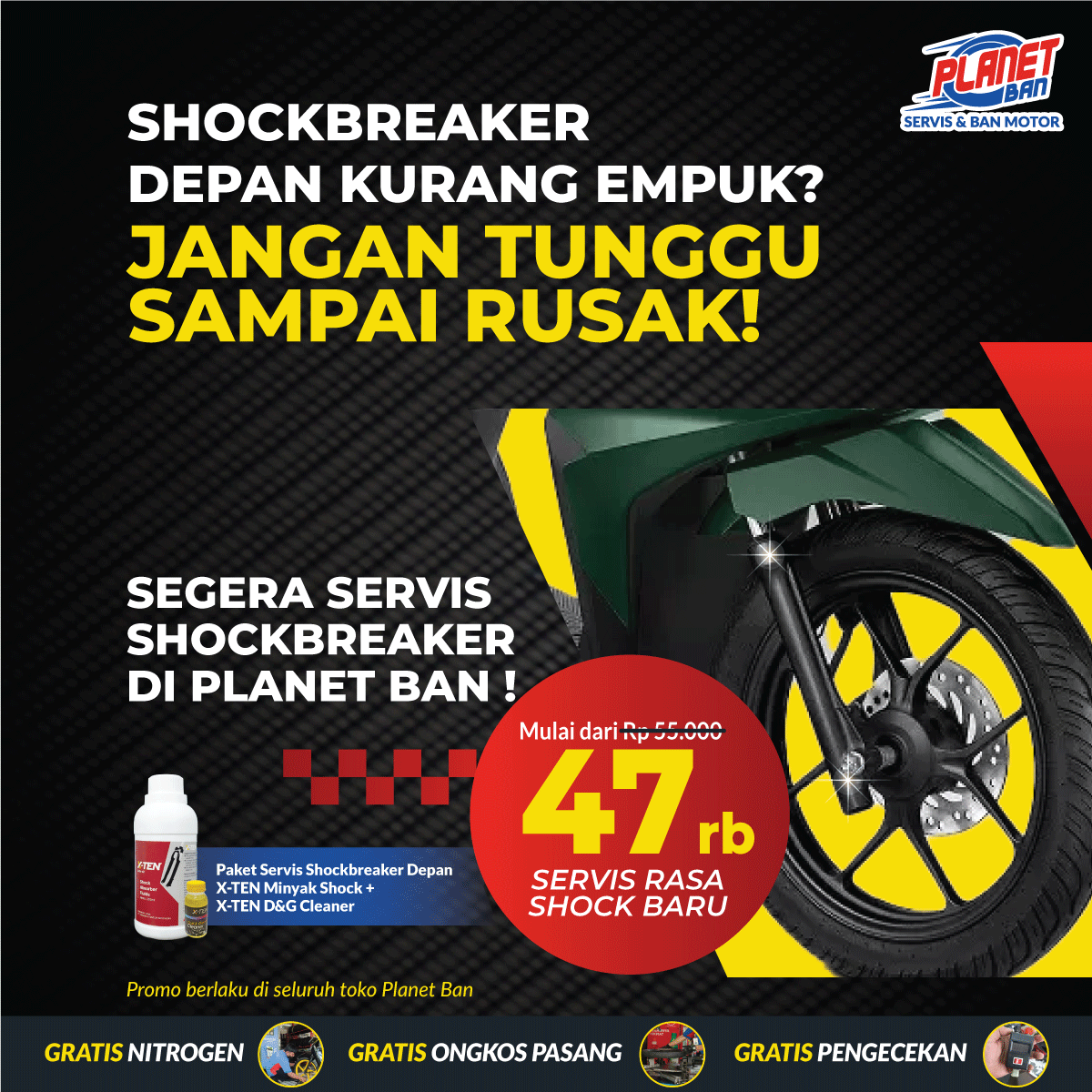 PAKET HEMAT SERVIS SHOCKBREAKER