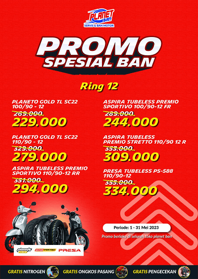 Promo Ban Ring 12 Planet Ban