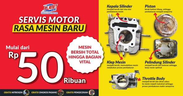 Servis Motor Rasa Mesin Baru - Planet Ban