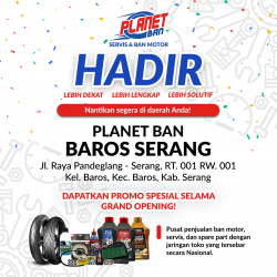 Promo Grand Opening Planet Ban Baros Serang