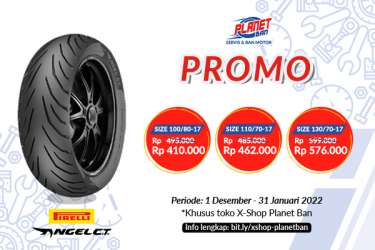 Promo Ban Motor Pirelli Angel CT Khusus di X-Shop Planet Ban