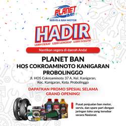 Promo Grand Opening Planet Ban HOS Cokroaminoto Kanigaran Probolinggo