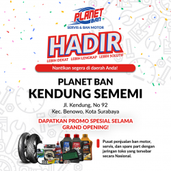 Promo Grand Opening Planet Ban Kendung Sememi