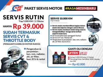 Paket Servis Motor Di Planet Ban!