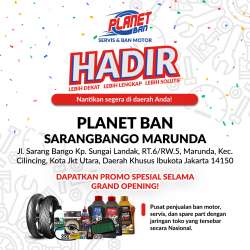 Promo Grand Opening Planet Ban Sarangbango Marunda